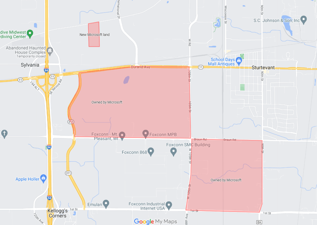 🔒 Microsoft purchases more land in Mount Pleasant
