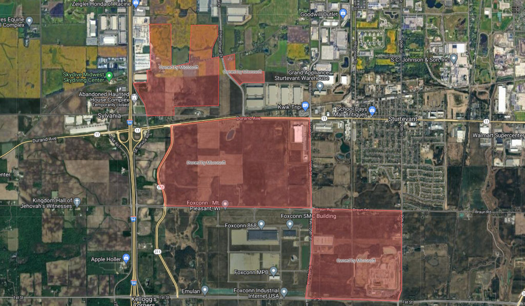 🔒 Microsoft buys another 166 acres in Mount Pleasant for nearly  million
