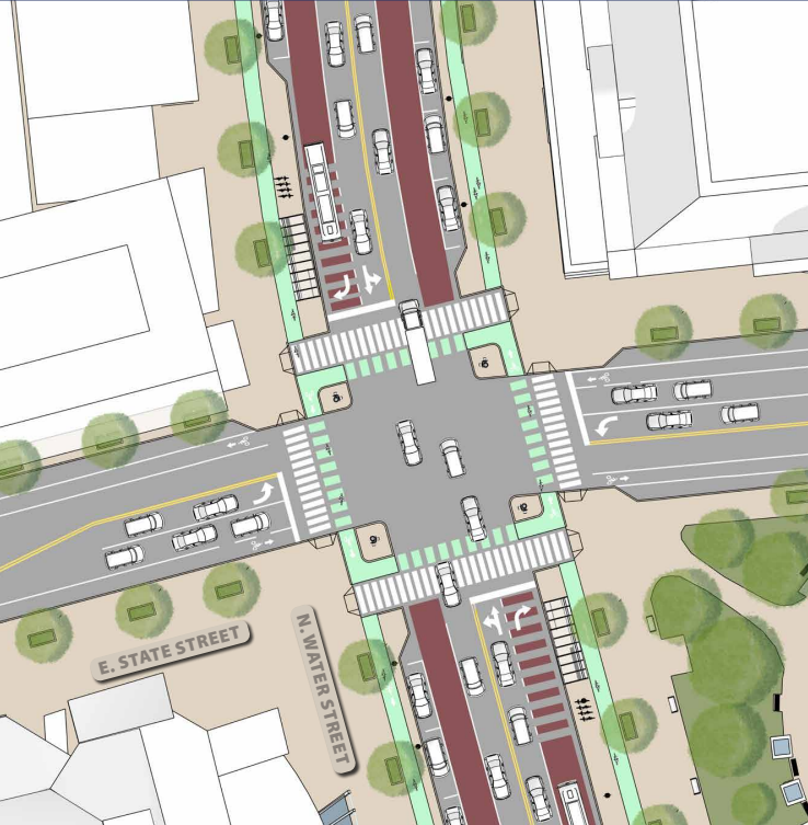 City plans major redesign for Water Street to improve safety