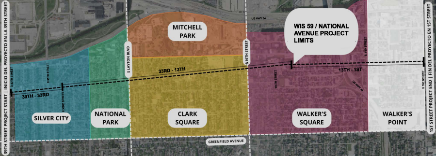  million in federal funds allocated for West National Avenue reconstruction